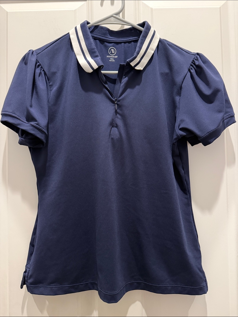 Addison Bay Active Pique Par Polo Short Sleeve Small